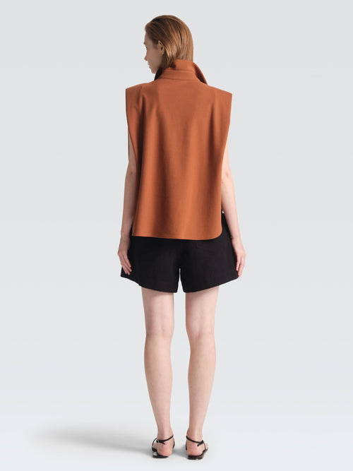 Cotton Pique Polo Top