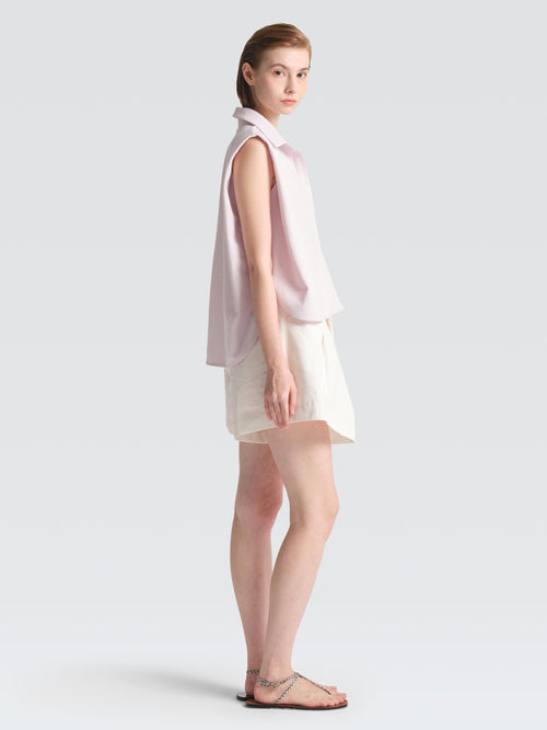 Cotton Pique Polo Top