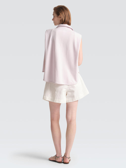 Cotton Pique Polo Top