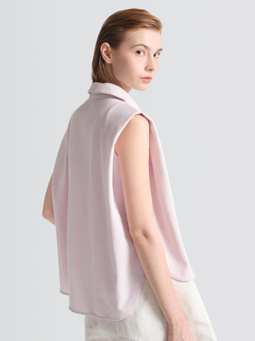 Cotton Pique Polo Top