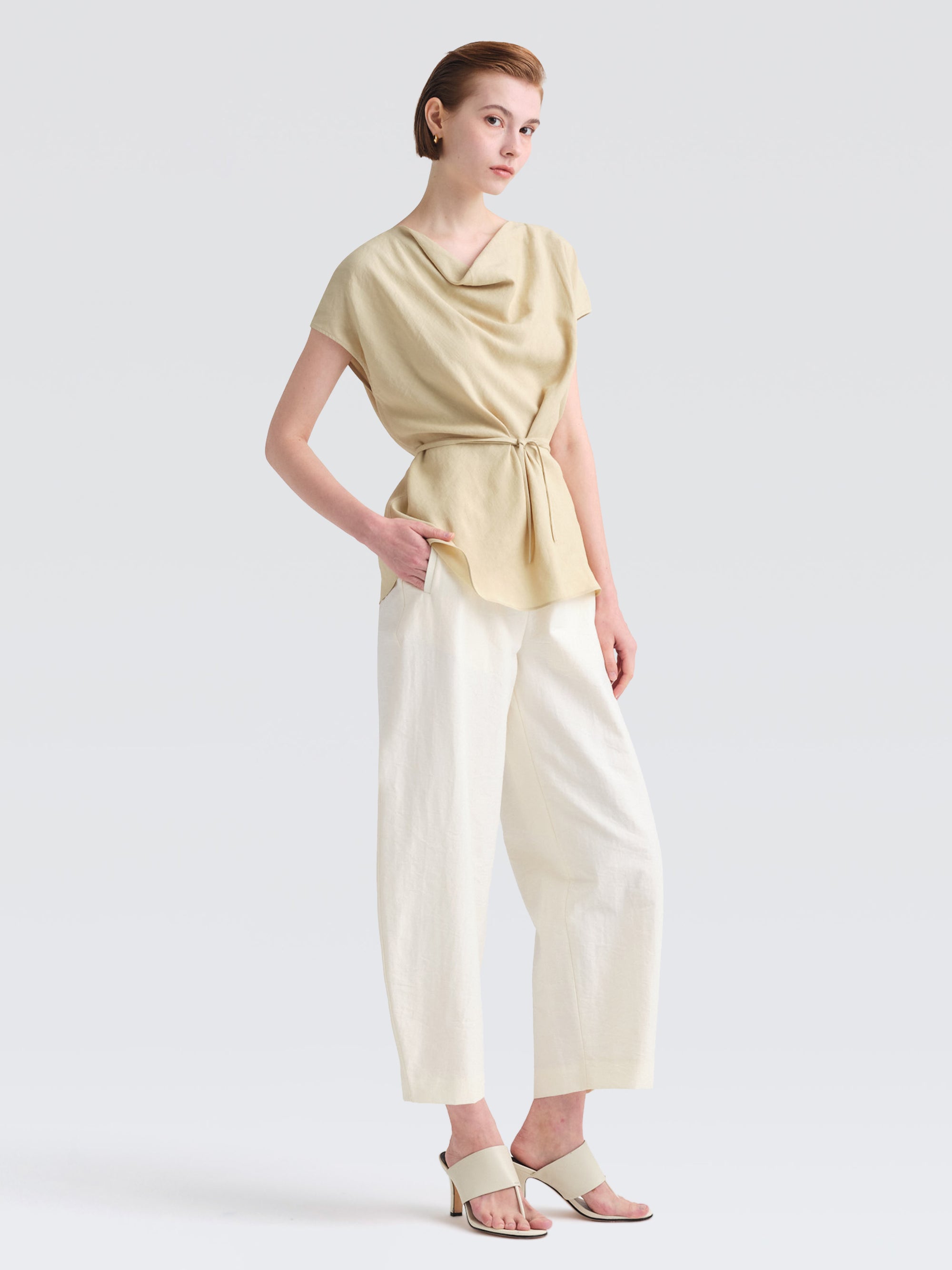 Linen Rayon Dahlia Top