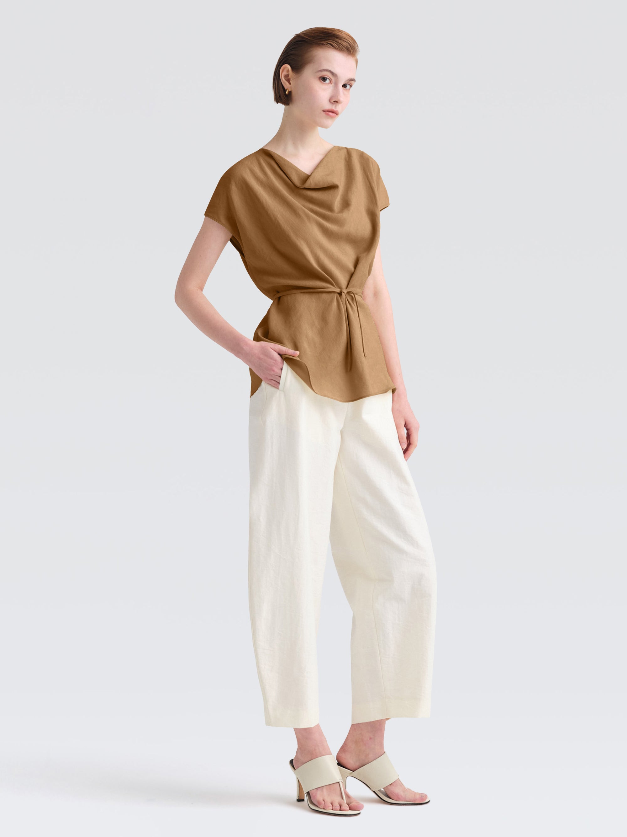 Linen Rayon Dahlia Top