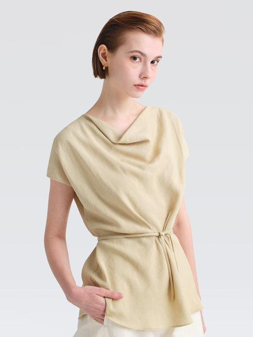Linen Rayon Dahlia Top