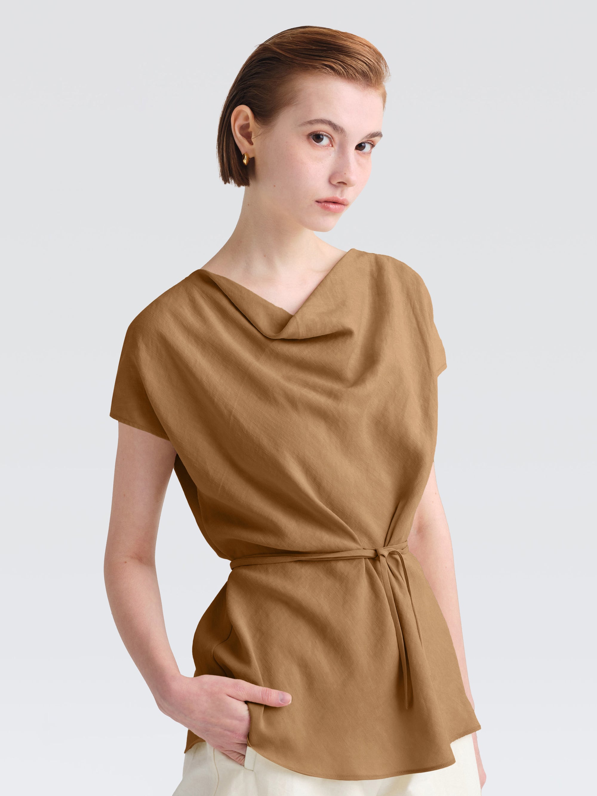 Linen Rayon Dahlia Top