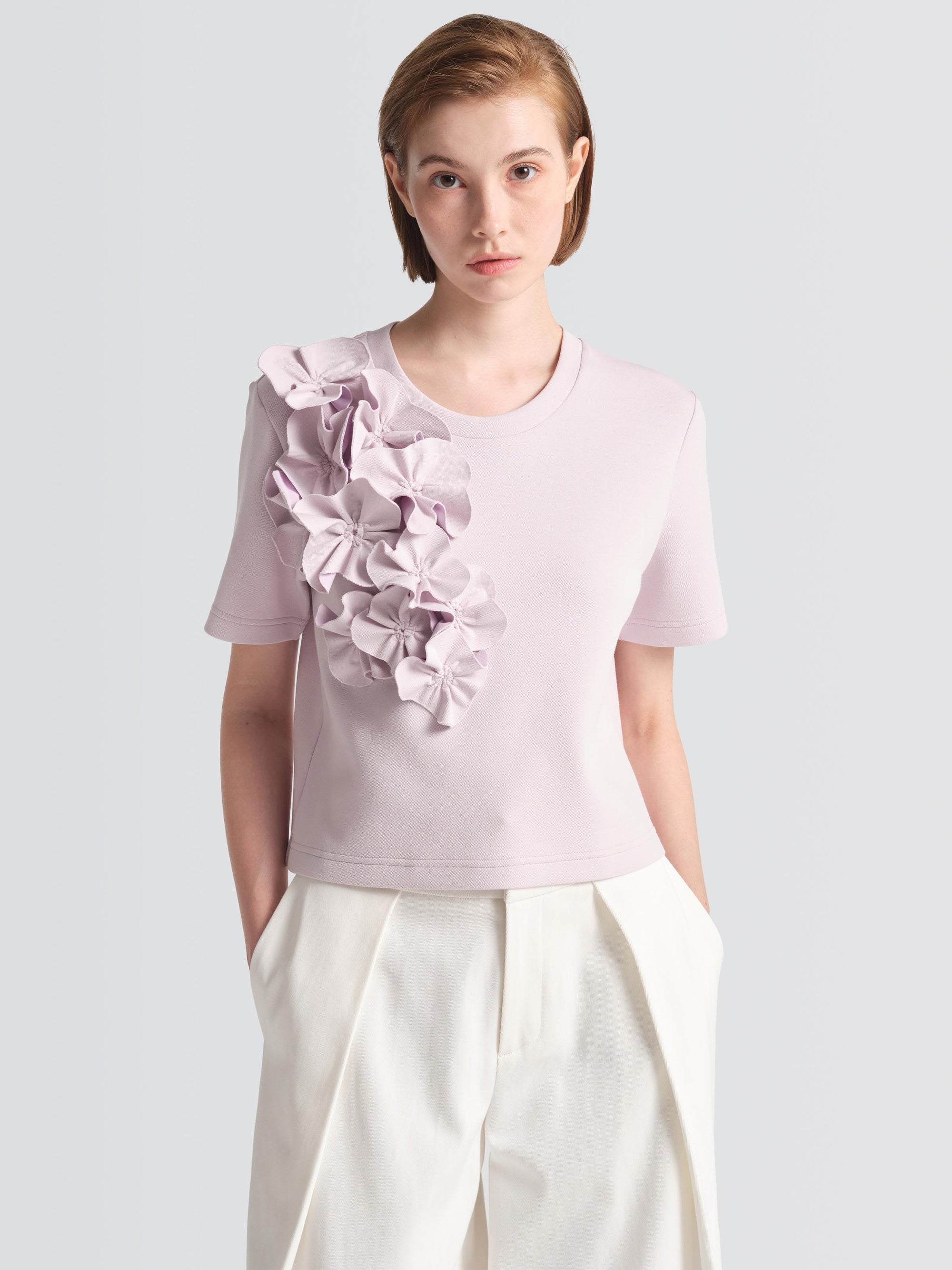 Cotton Pique Aster Top