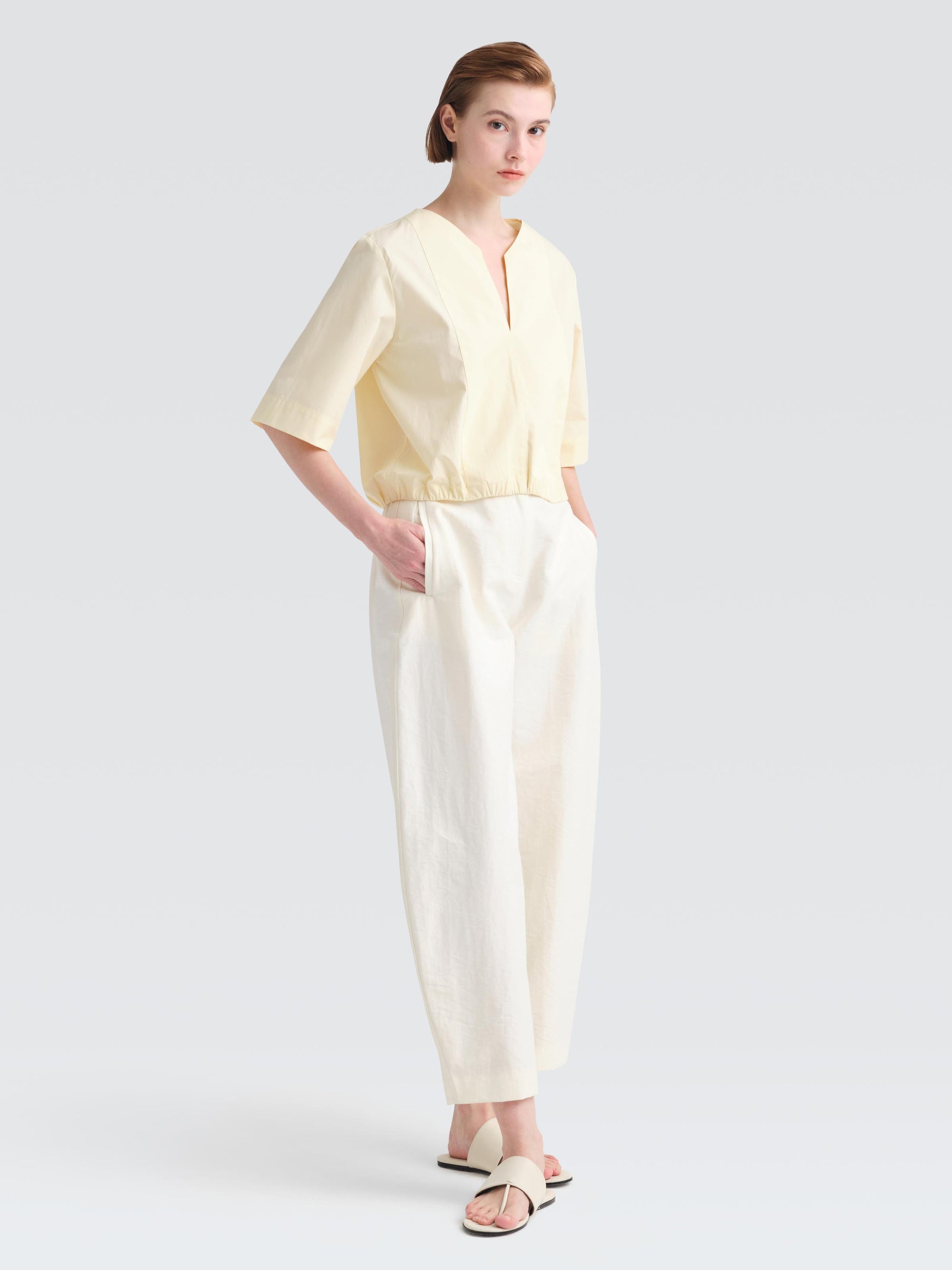 Organic Cotton Poplin Maisie Top