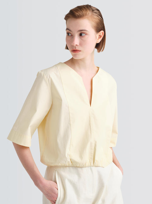 Organic Cotton Poplin Maisie Top