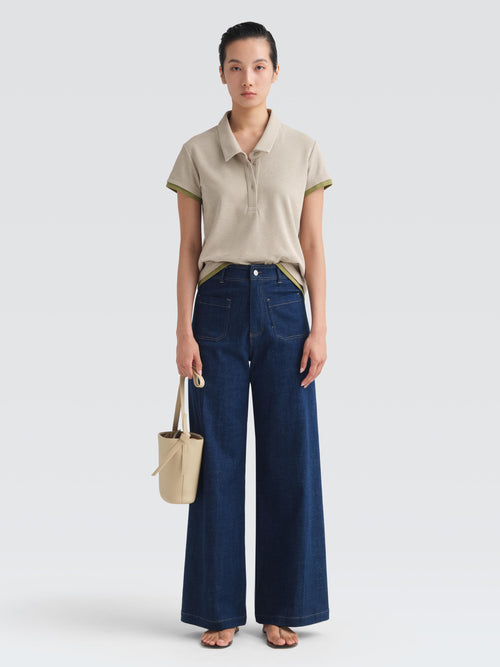 Cotton Pique Warby Top