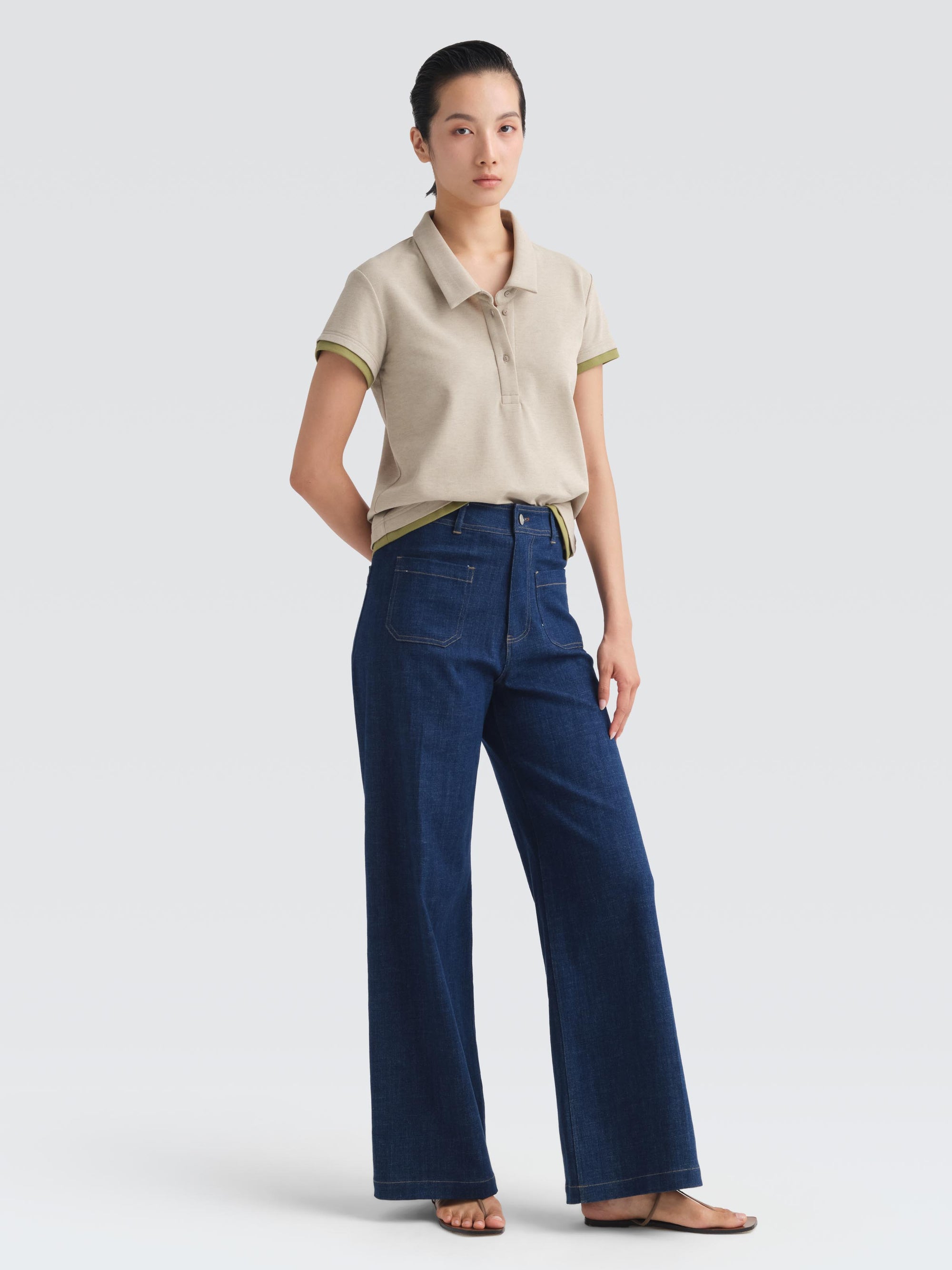 Cotton Pique Warby Top