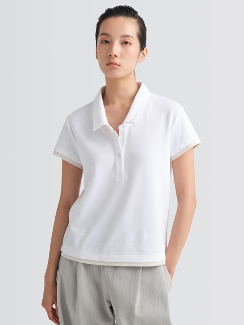 Cotton Pique Warby Top