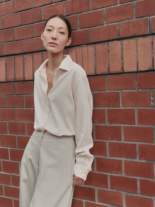 Cotton Rayon Shin Shirt