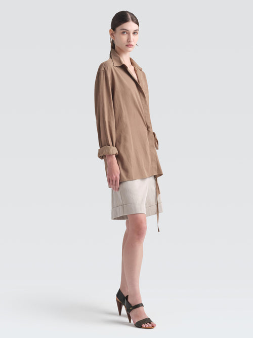 Cotton Rayon Shin Shirt