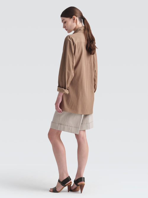 Cotton Rayon Shin Shirt