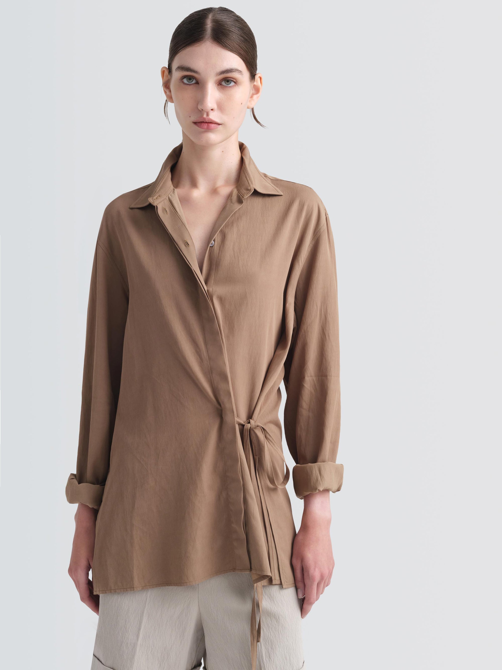 Cotton Rayon Shin Shirt