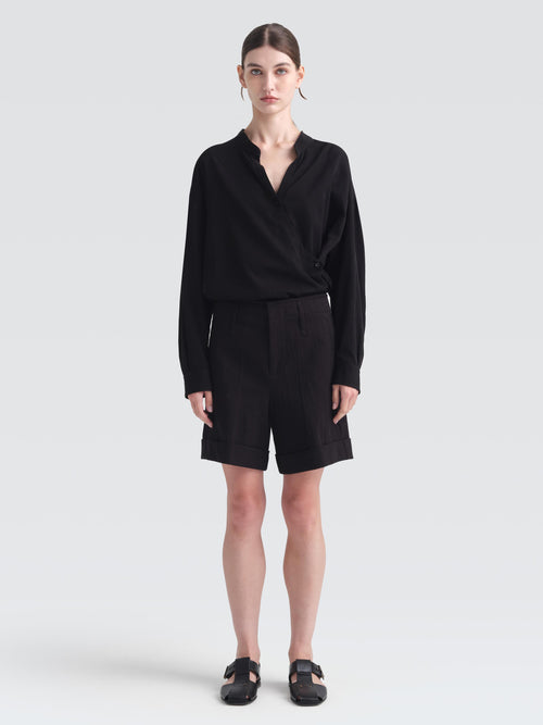 Cotton Gabardine Bo Shorts