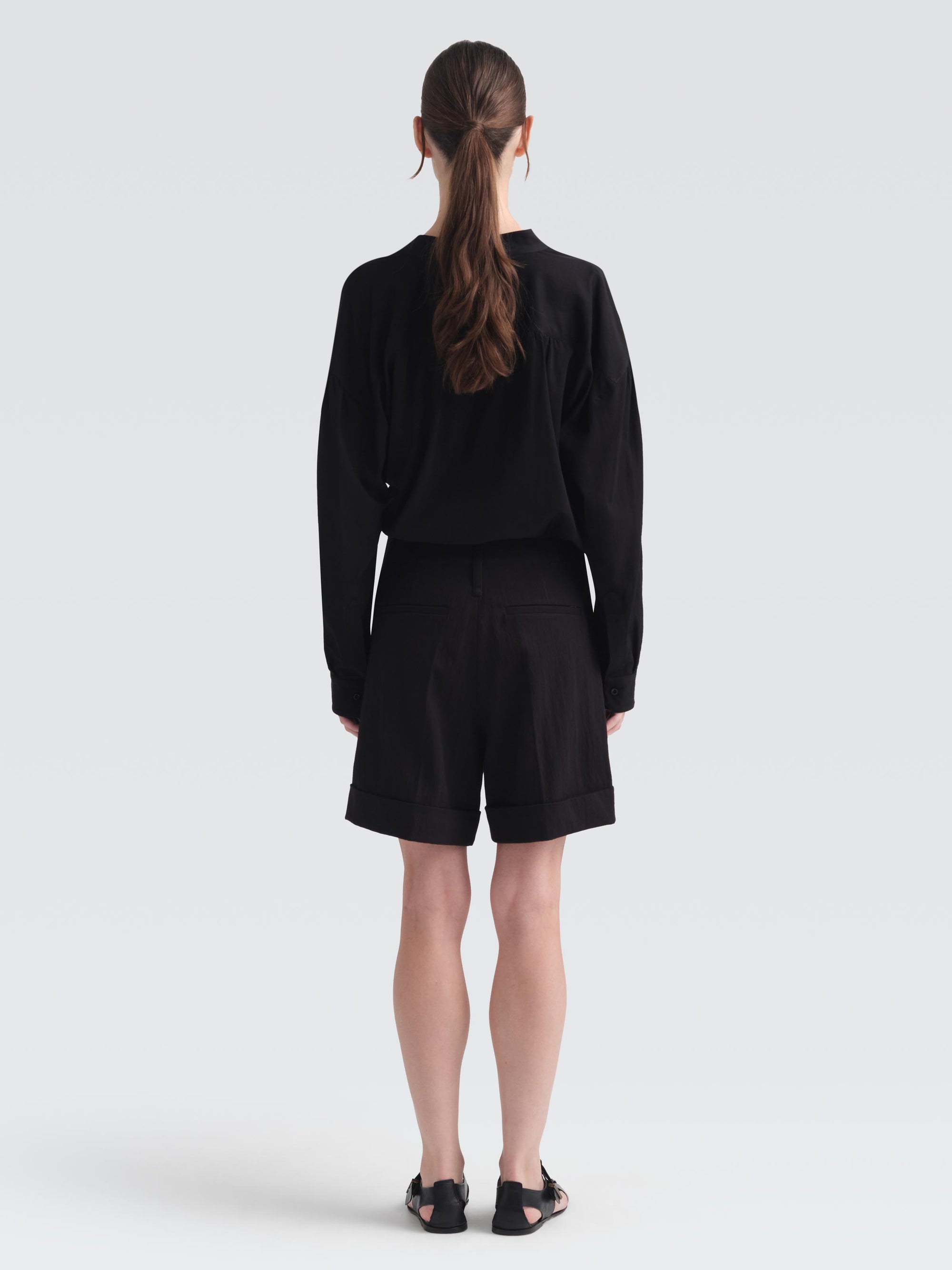 Cotton Gabardine Bo Shorts