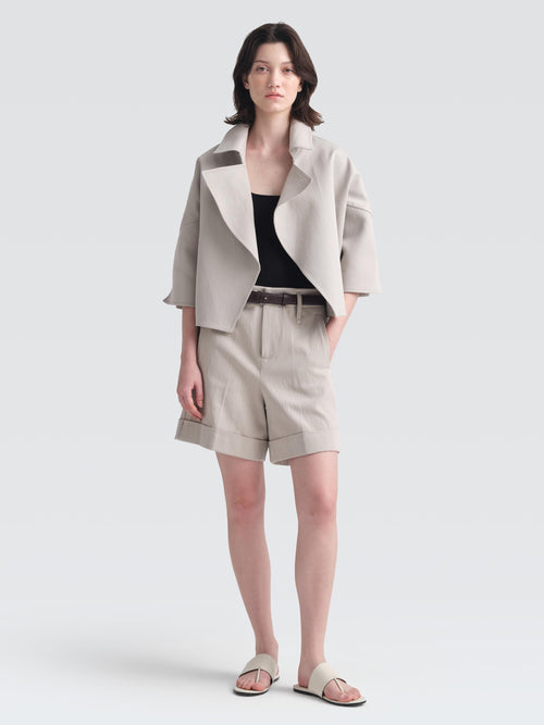 Cotton Gabardine Bo Shorts