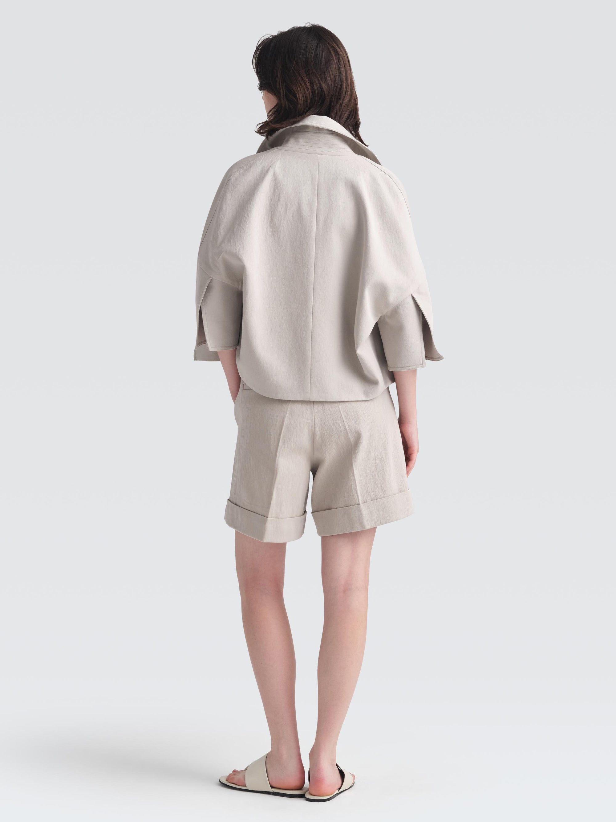 Cotton Gabardine Bo Shorts