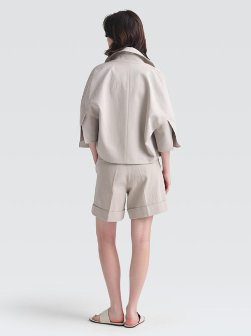 Cotton Gabardine Bo Shorts