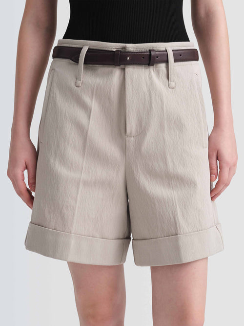 Cotton Gabardine Bo Shorts