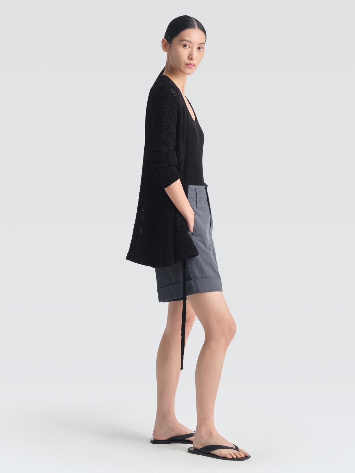 Cotton Twill Bo Shorts