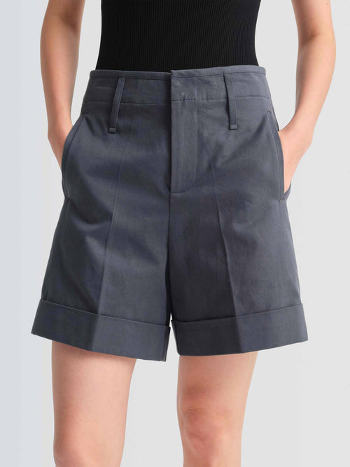 Cotton Twill Bo Shorts