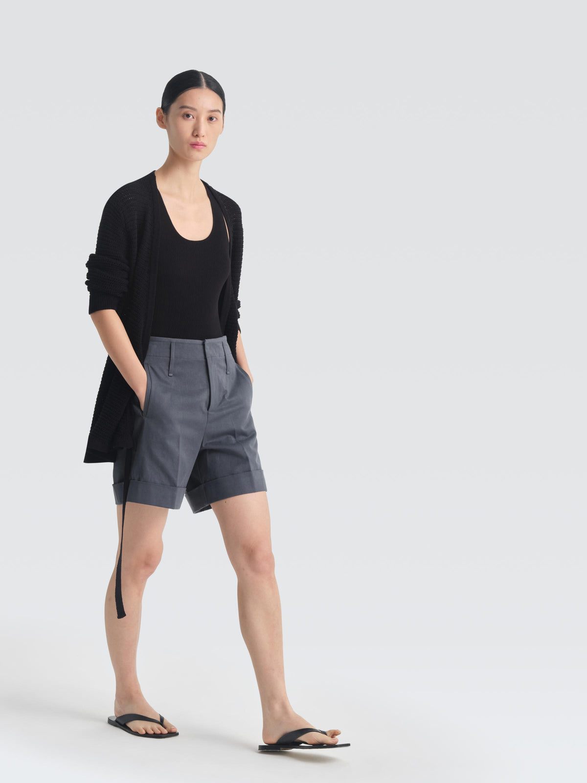 Cotton Twill Bo Shorts