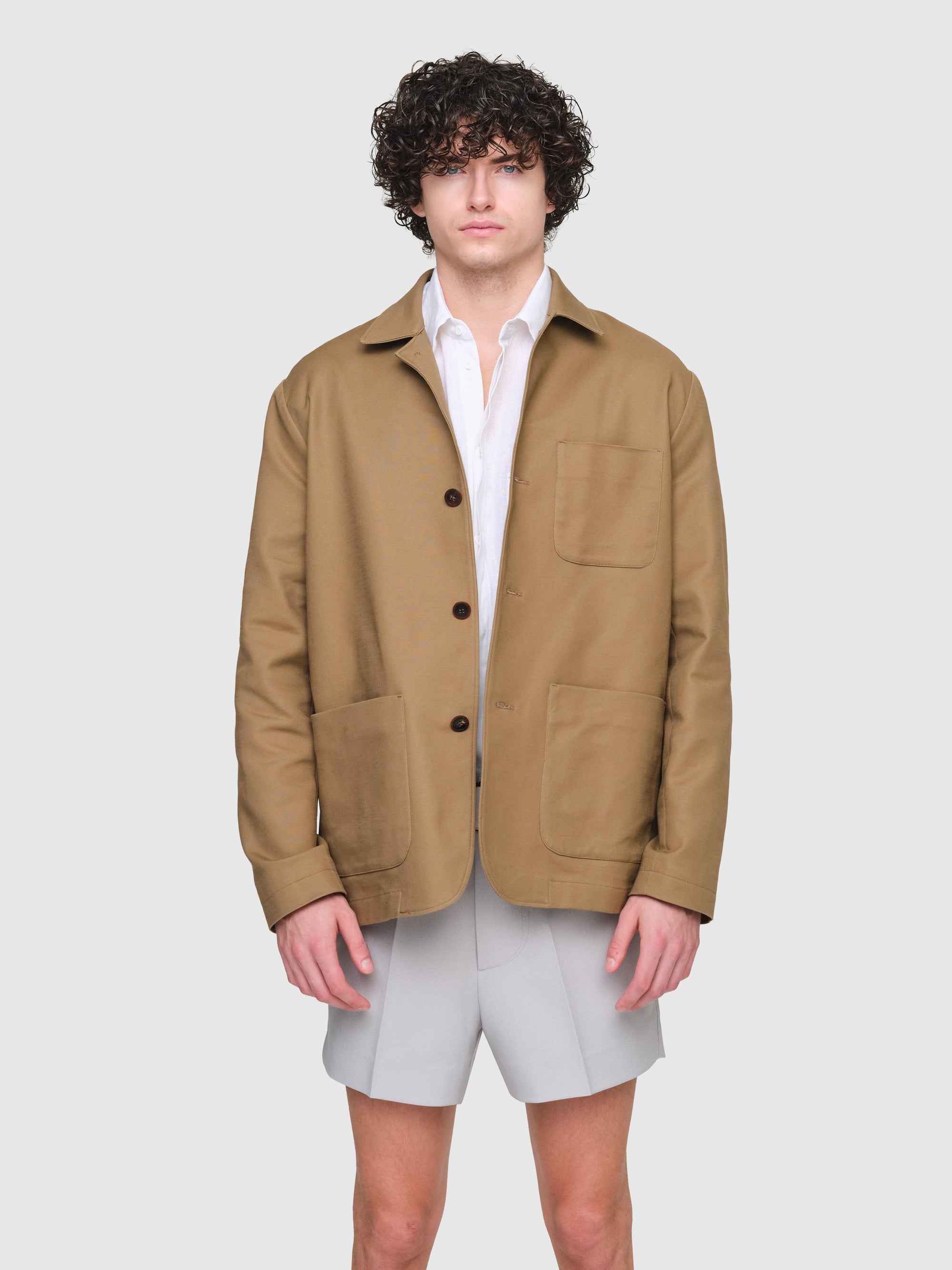 Bonded Cotton Brad Jacket