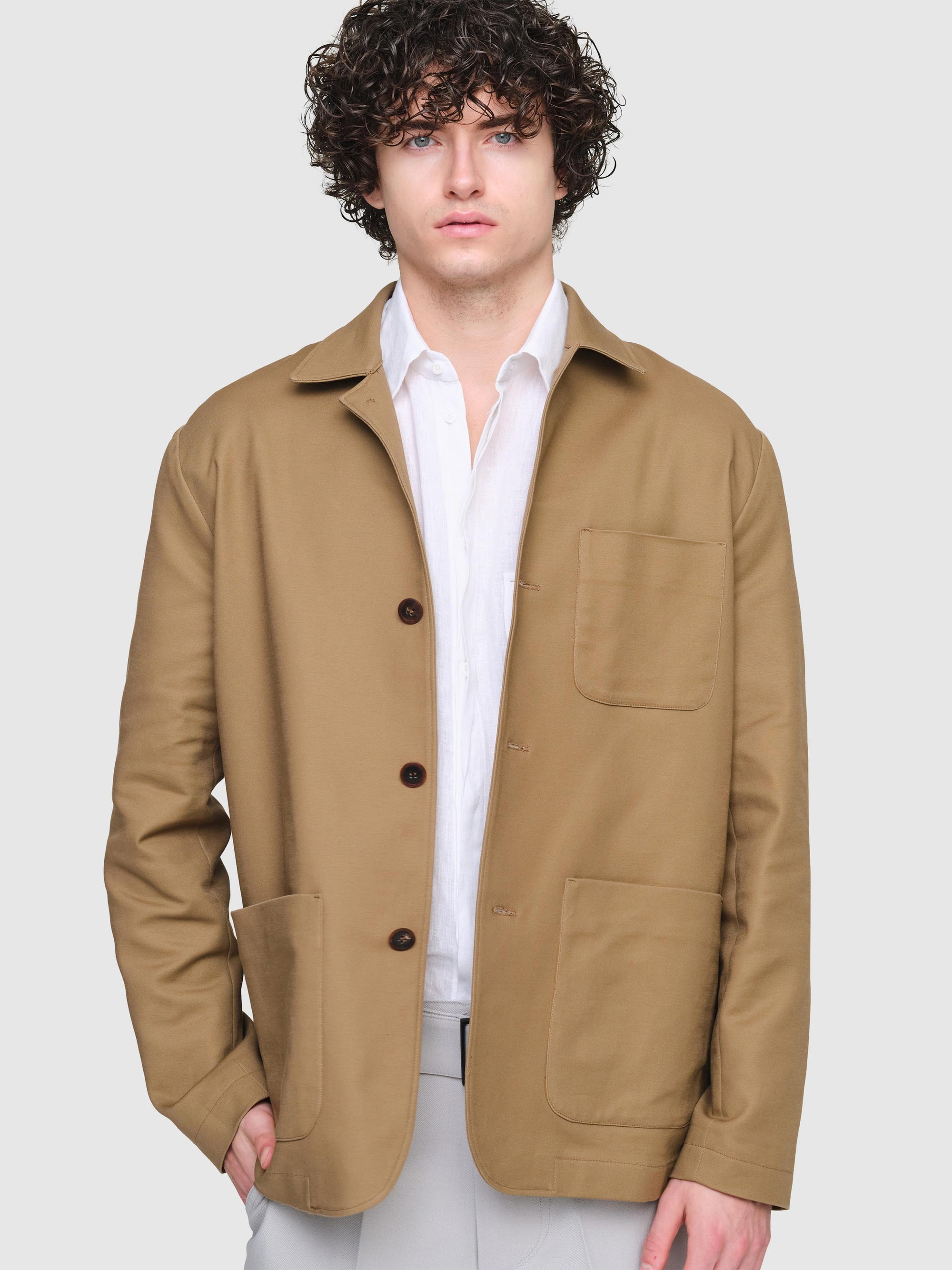 Bonded Cotton Brad Jacket