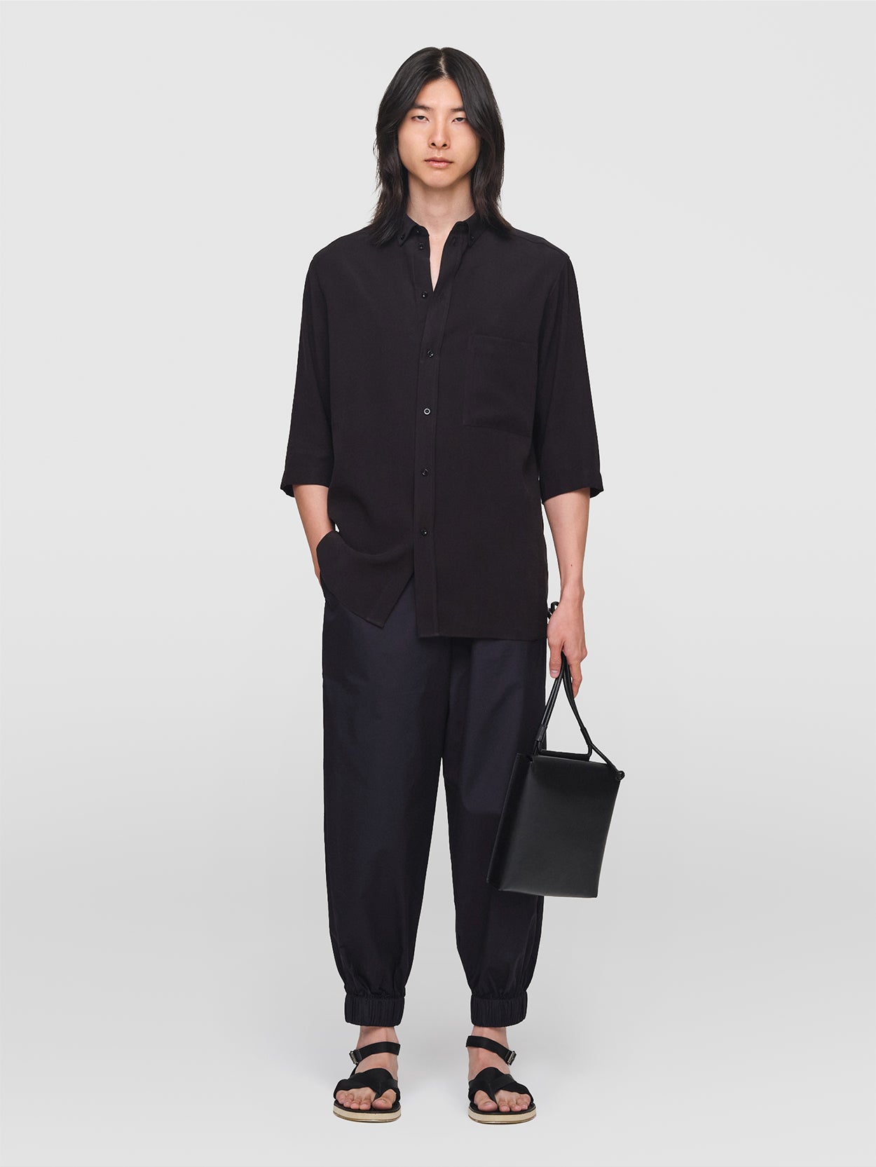 shiun CUPRO FIBRIL UTILITY SHIRT KURO S - メルカリ shiun CUPRO