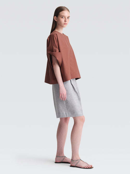 Organic Cotton Poplin Josef Top