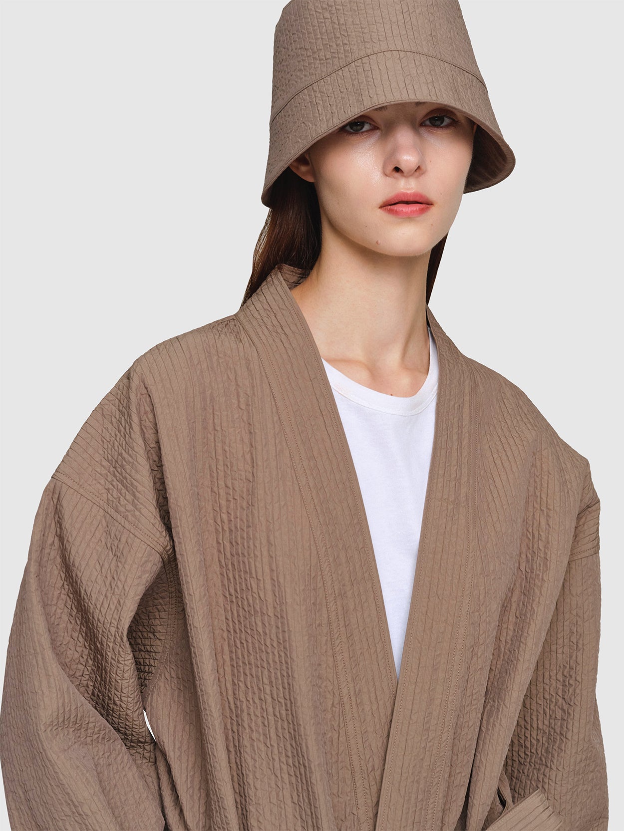 Corrugated Cotton Issey Jacket