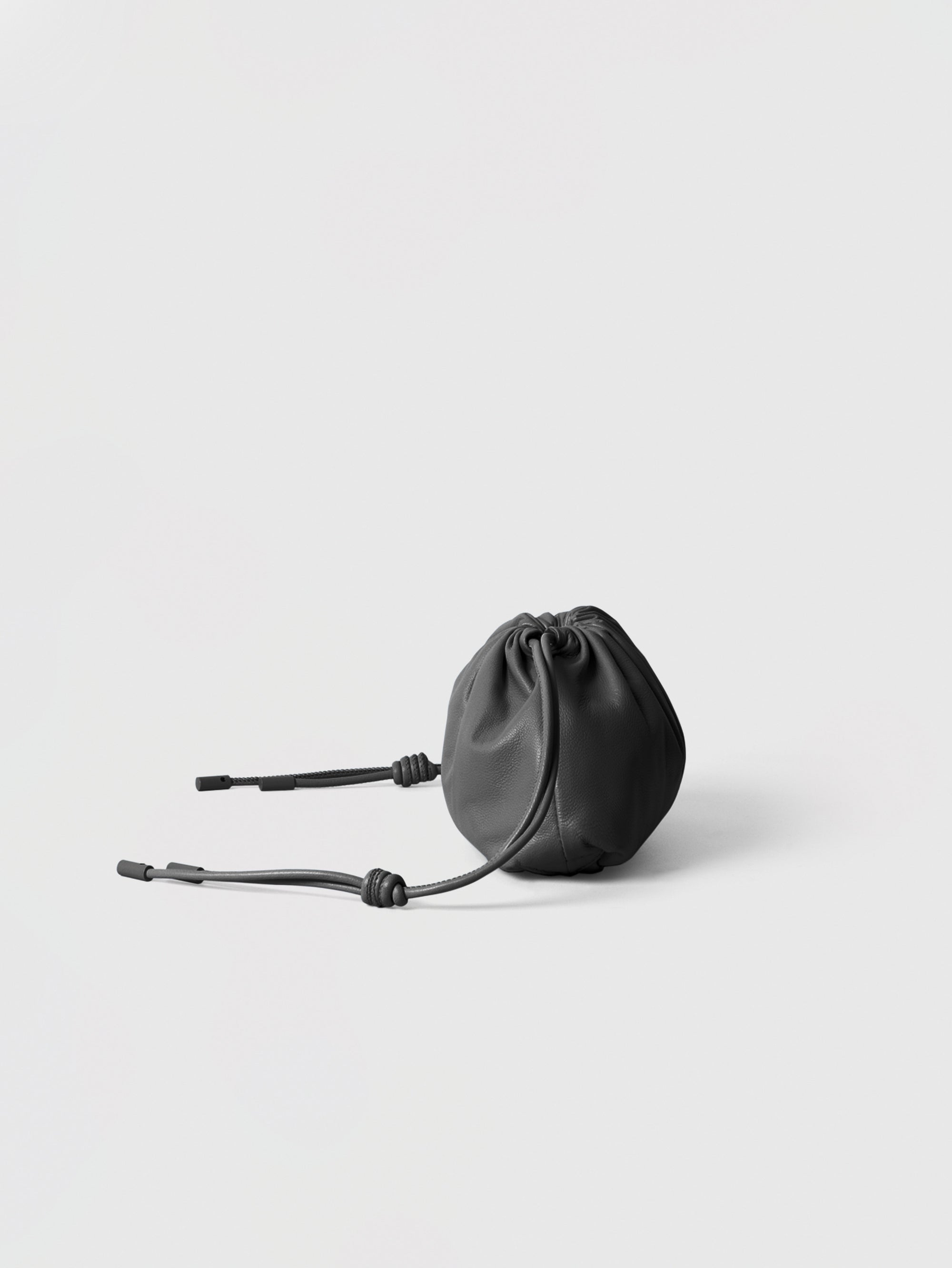 Mini Leather Pouf Bag