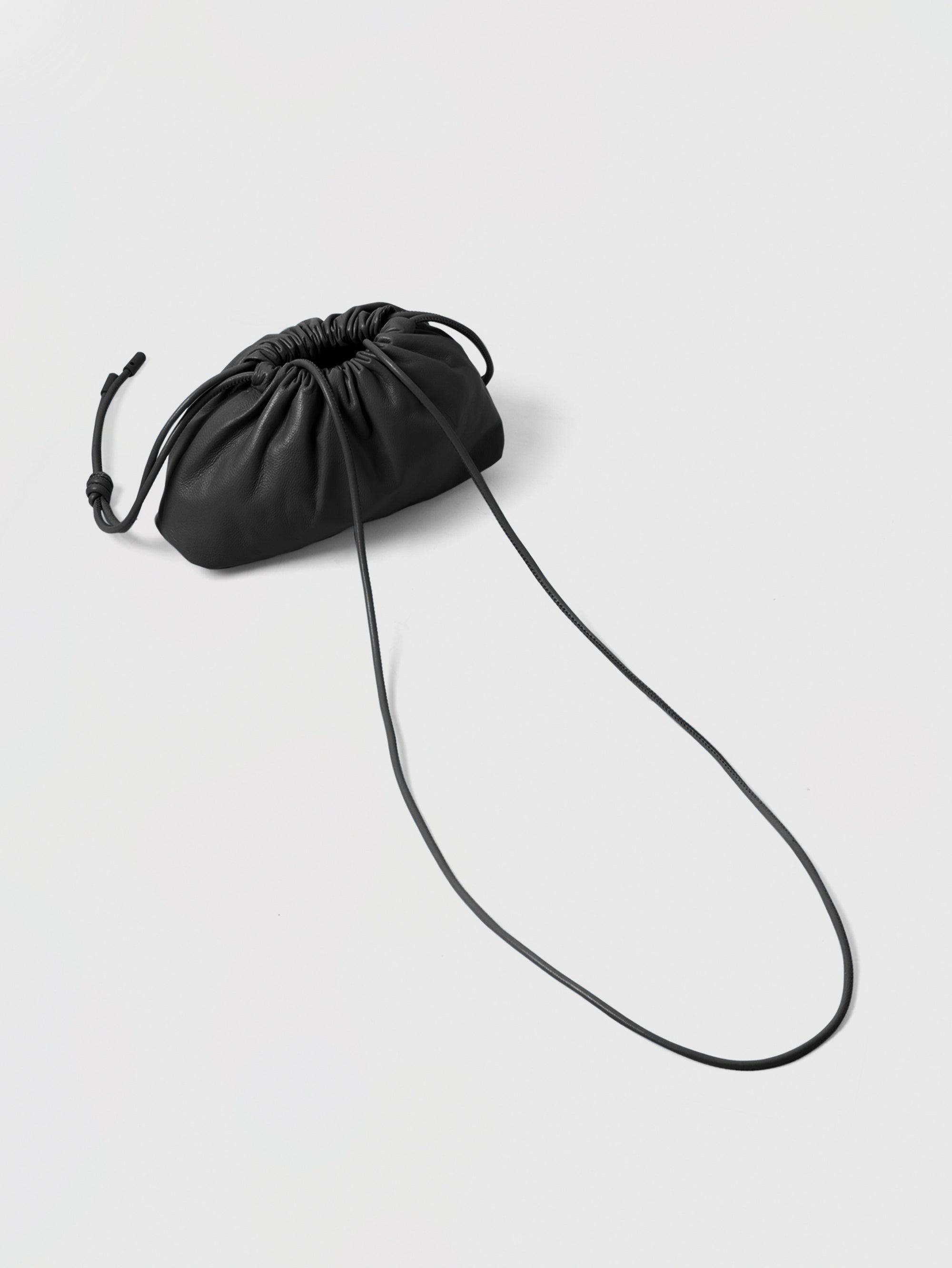 Mini Leather Pouf Bag