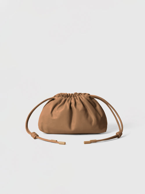 Mini Leather Pouf Bag