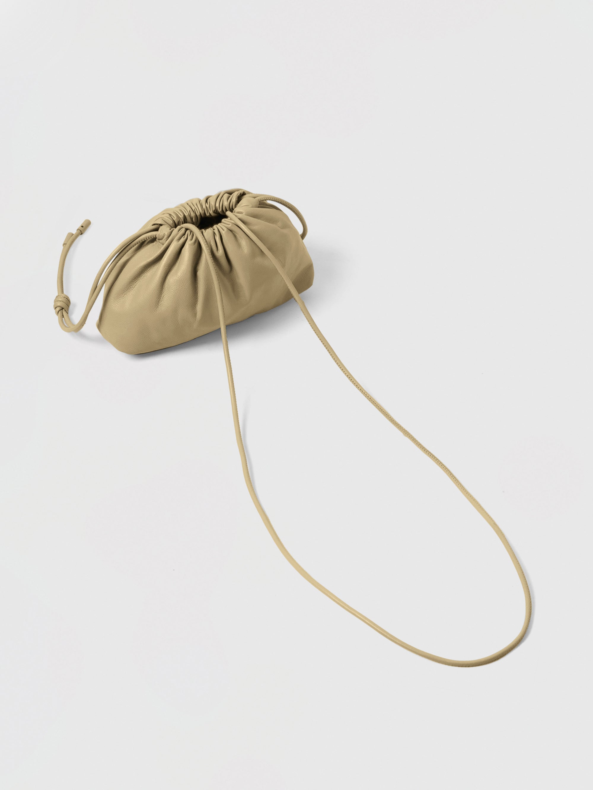 Mini Leather Pouf Bag