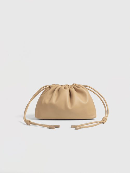 Mini Leather Pouf Bag