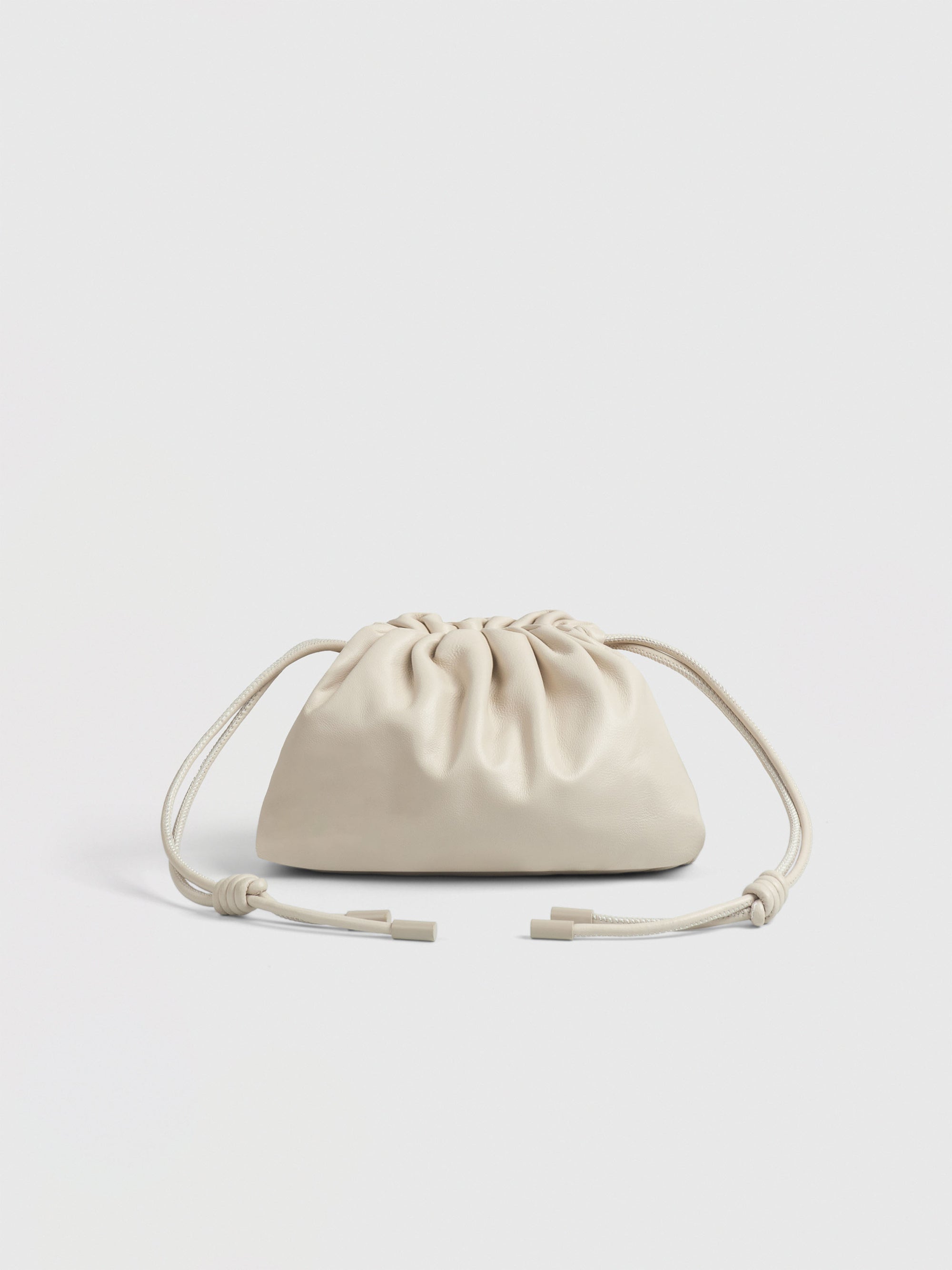 Mini Leather Pouf Bag