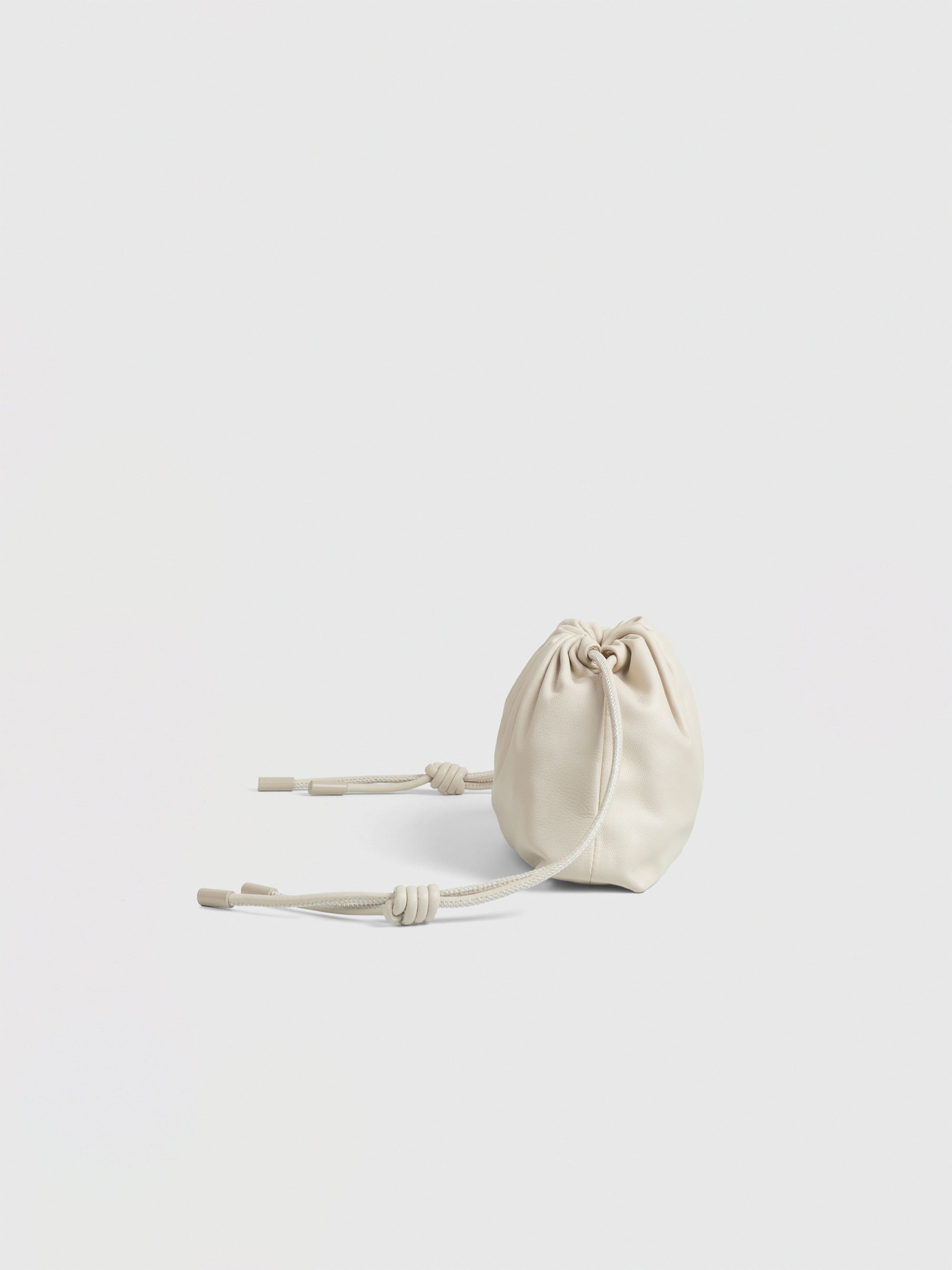 Mini Leather Pouf Bag