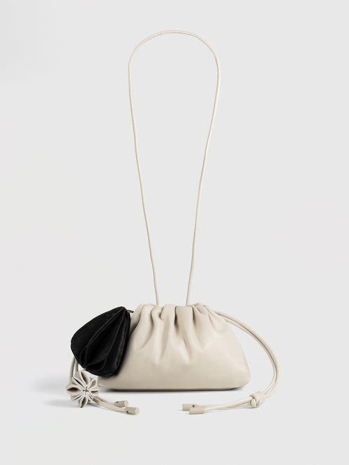 Mini Leather Pouf Bag w/ Charm