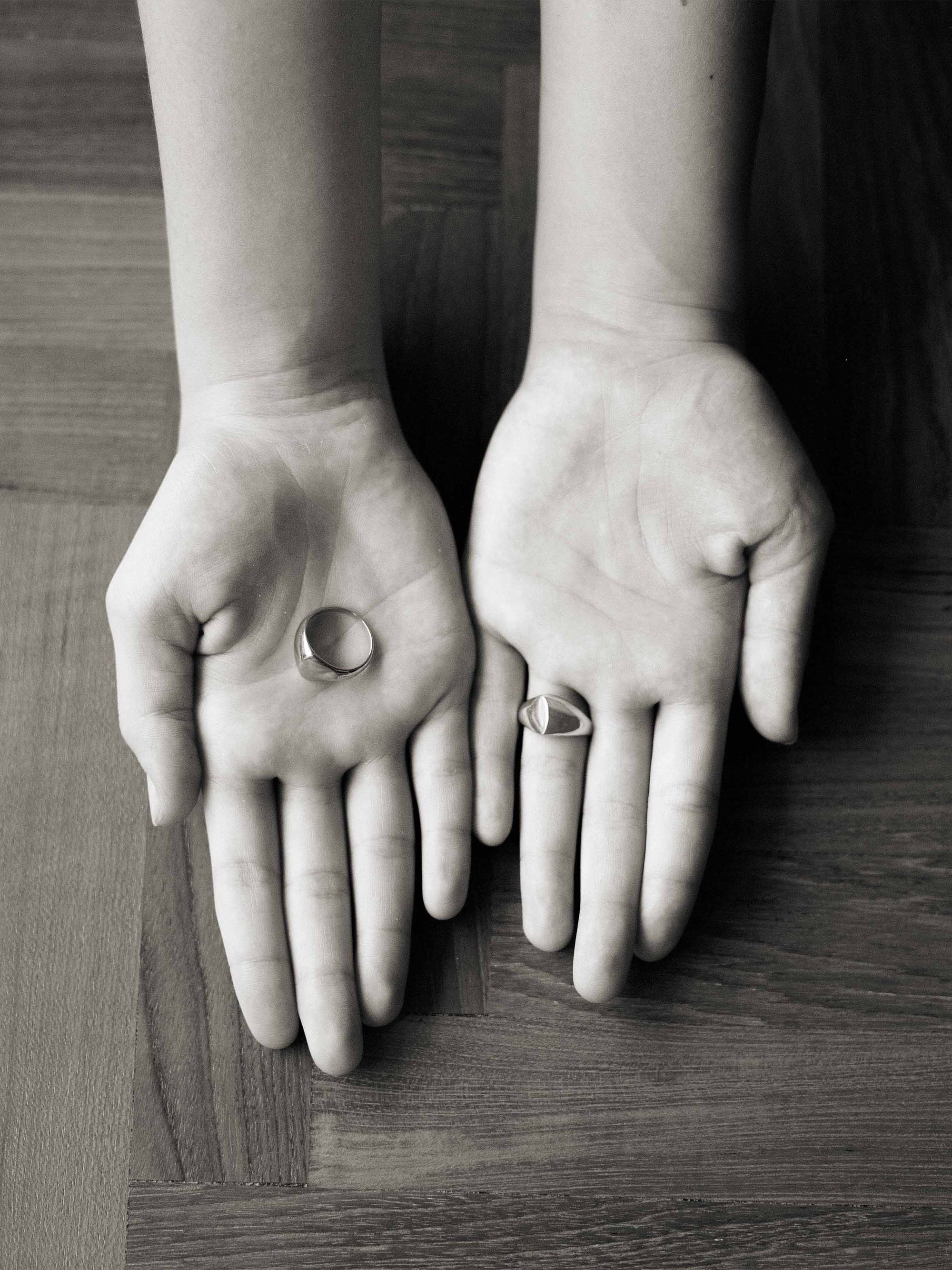 DOE Heart Signet Ring