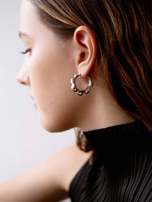 DOE Petal Hoops Earrings