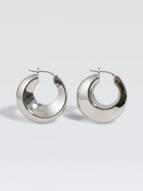 DOE Crescent Hoops Earring
