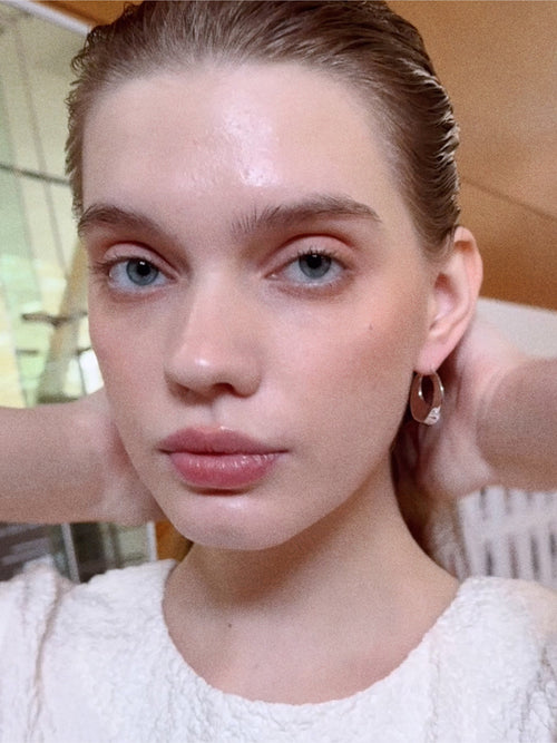 DOE Crescent Hoops Earring