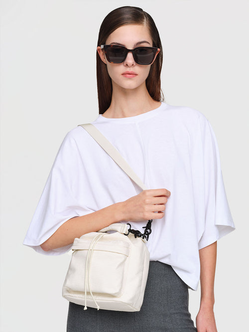 Cotton Parachute Crossbody Bag